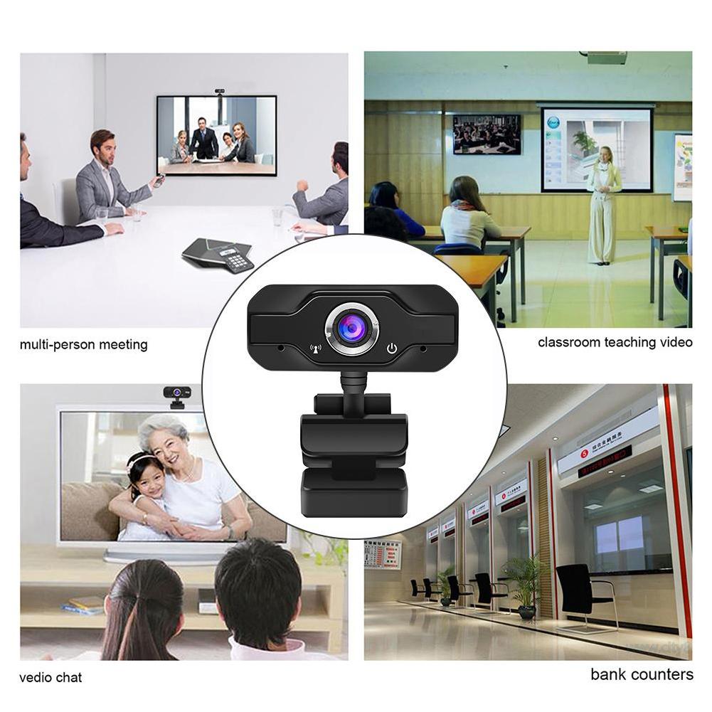 Full HD Webcam Mini Computer Camera with Microphone Portable USB Webcam for Online Meeting Computer Laptop