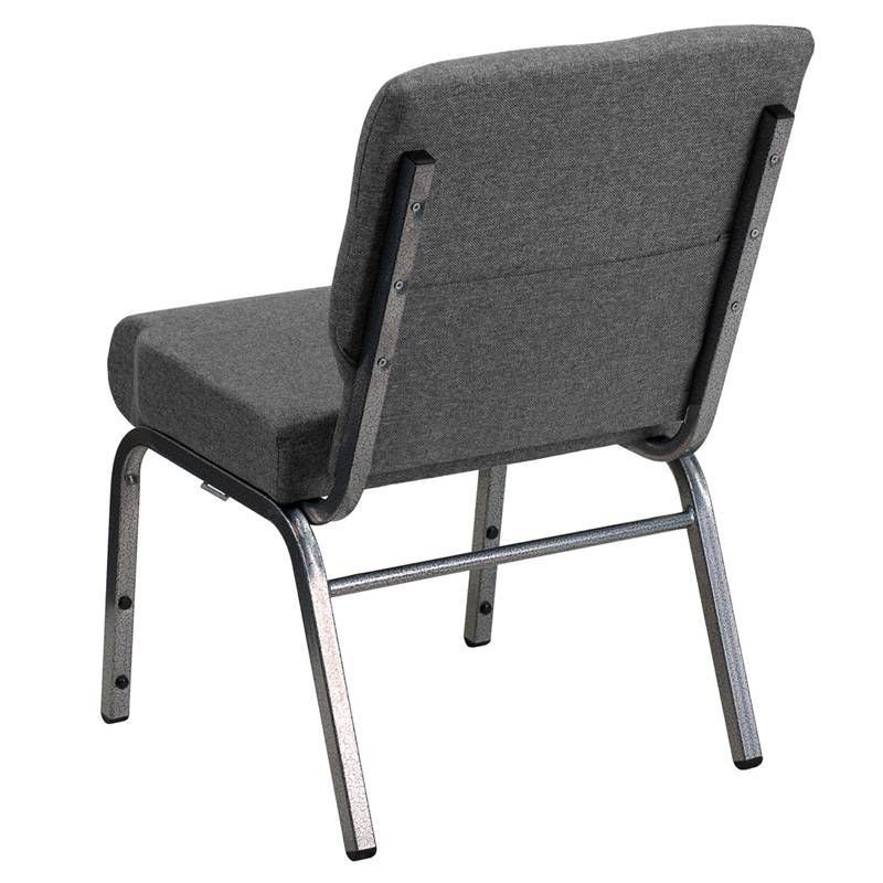 Fabric Church Chair Gray - Riverstone Furniture Collection