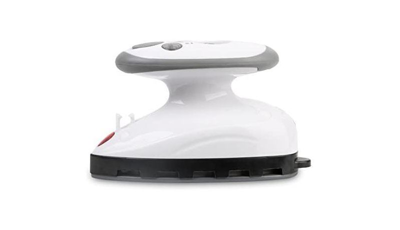 Small Mini Iron - Dual Voltage Compact Design, Great for Travel - Non-Stick Ceramic Soleplate - Dry or Steam Ironing - Extra-Long Power Cord &ndash; Heats Rapidly in 15 Seconds