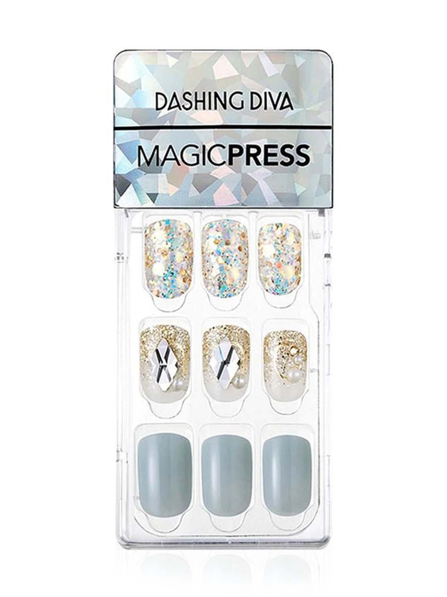 Dashing Diva MAGICPRESS Sky Dream Fake Artificail Full Peel Off Nails