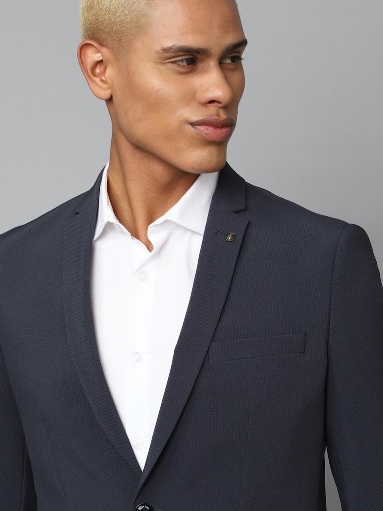 Allen Solly Grey Slim Fit Blazers