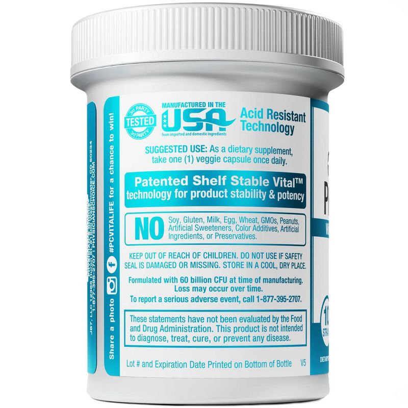 Physician's Choice 60 Billion Probiotic with Prebiotic Capsules - 30ct