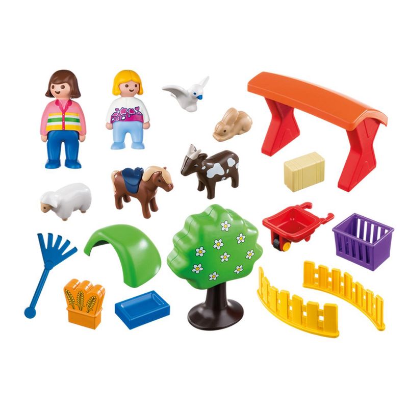 Playmobil 1.2.3 Petting Zoo with Animals