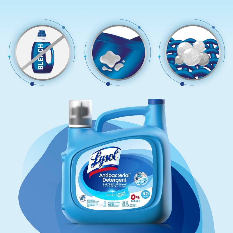 Lysol Laundry Detergent - Free & Clear - 92 fl oz