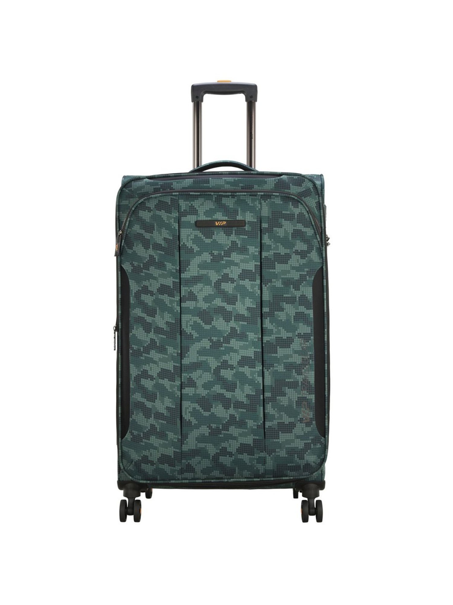 VIP Covert Green Printed Soft Large Trolley Bag - 35 cm