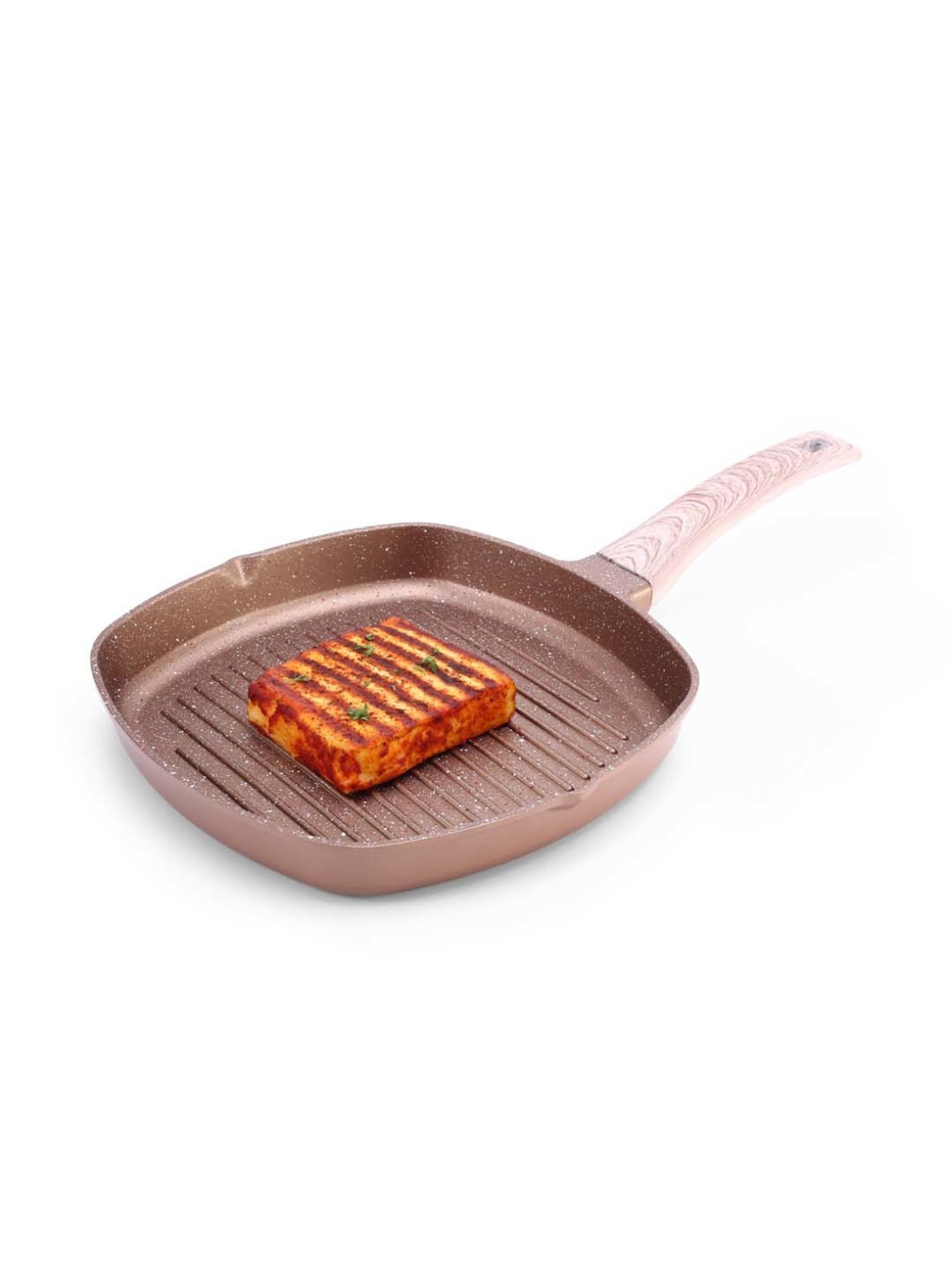 Wonderchef Duralife Brown Aluminium 24 cm Grill Pan (1.5 L)
