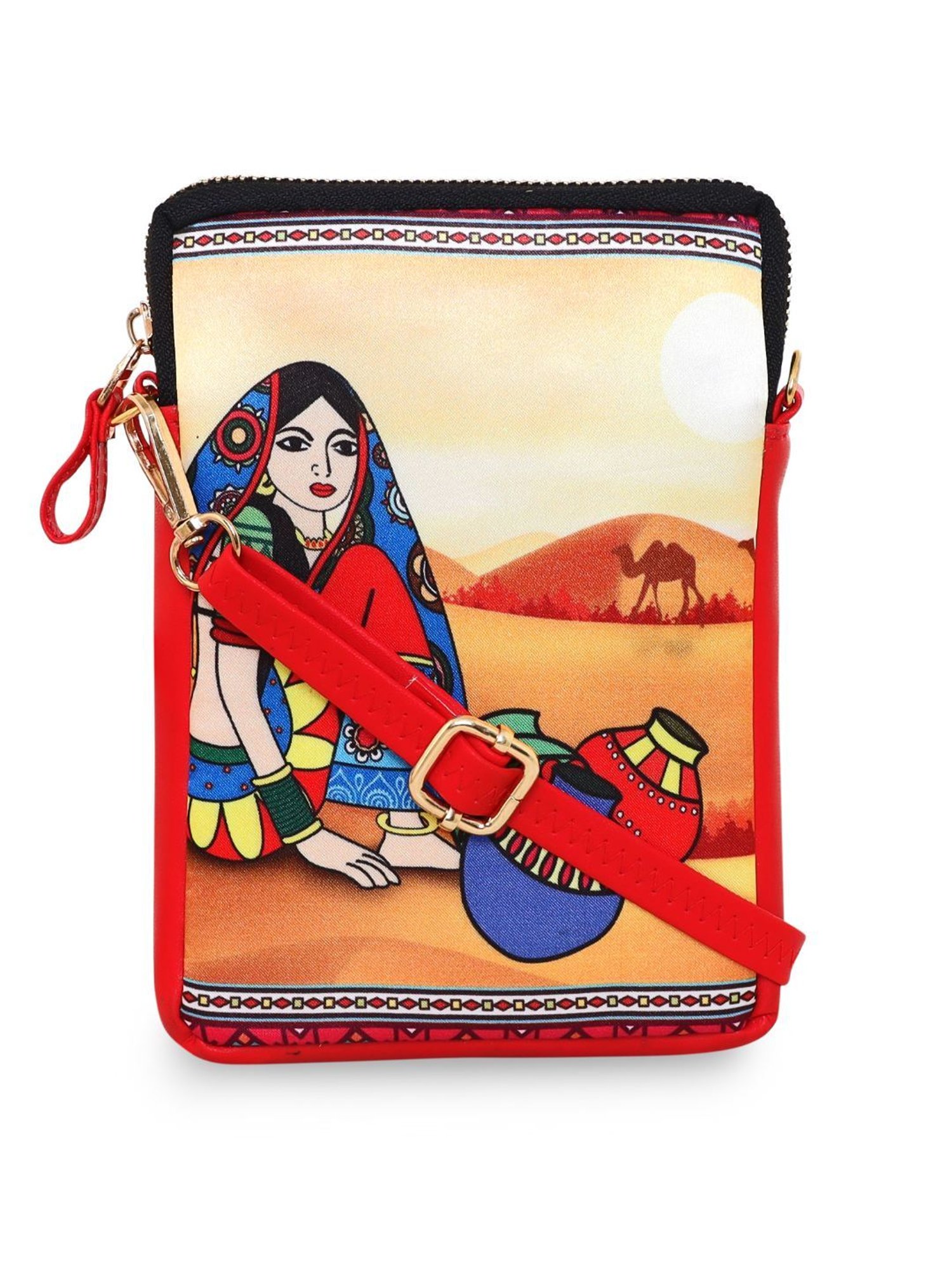 Sabhyata Multicolor Printed Small Cross Body Bag