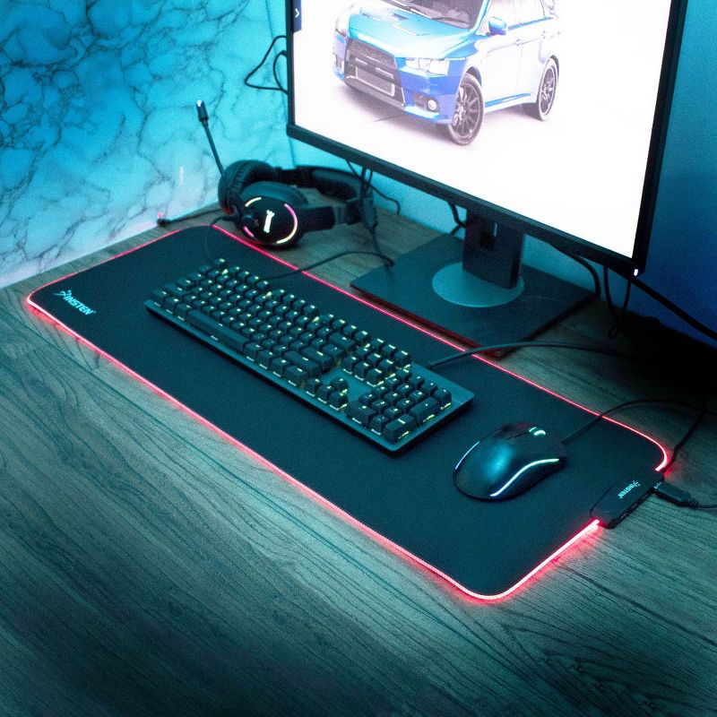 Lenovo Legion M200 RGB Gaming Mouse-WW - Optical - Cable - Black - USB - 2400 dpi - Scroll Wheel - 5 Button(s) - Symmetrical