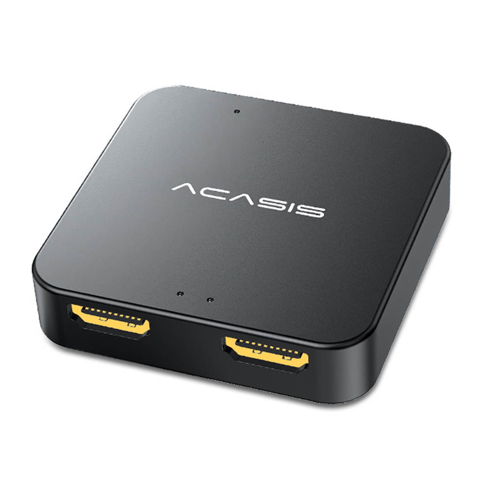 Acasis HD32 HDMI-compatible Splitter USB C Powered 1 In 2 Out 4K HDMI-compatible Splitter for TV