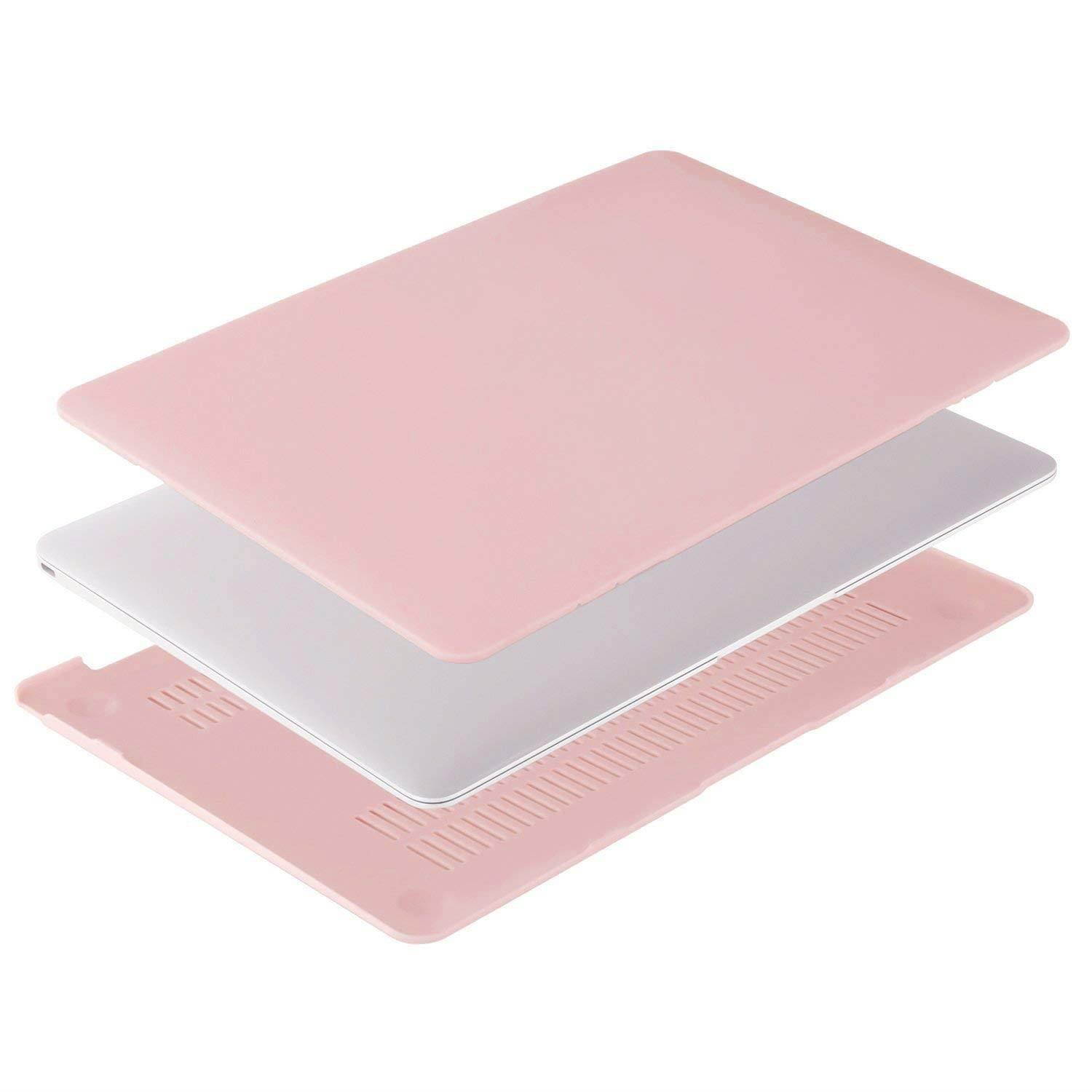 MOSISO Plastic Hard Shell Case & Keyboard Cover Compatible MacBook 12 Inch Retina Display Model A1534 (Newest Version 2017/2016/2015), Rose Quartz