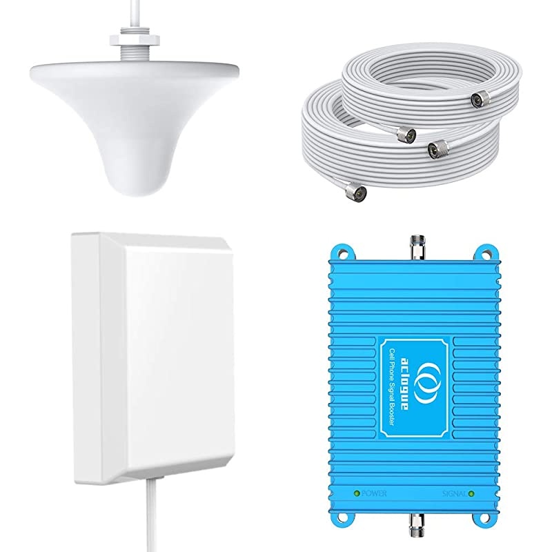 LTE ATT TMobile 65dB 700MHz Cell Phone Signal Booster for Home and Office Band 1217 FDD LTE Mobile Phone Signal Amplifier Including 45 Feet RG58 Cable Repeater Full Kit