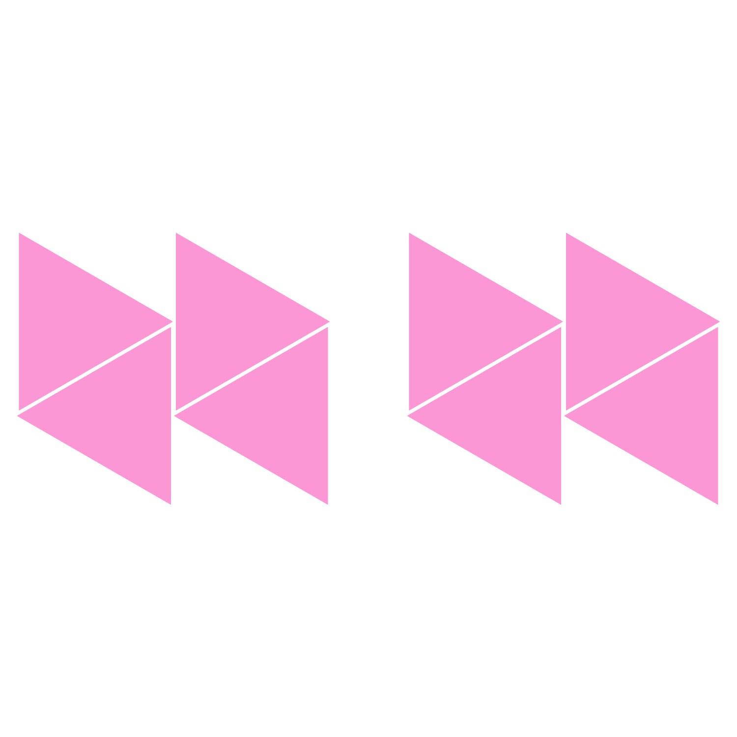 LiteMark 2 Inch Black Removable Triangle Decals - Pack of 84