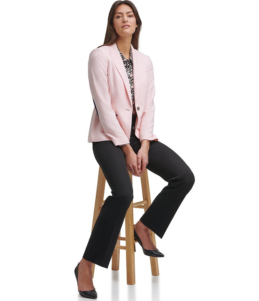 Eva Varro Solid Knit Jersey Banded Hem Pull-On Harem Pants