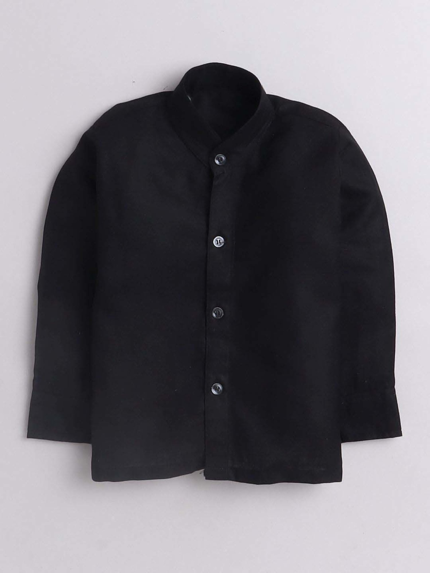 Fourfolds Boys Sage Blue Graphic Full Sleeves Clothing Set