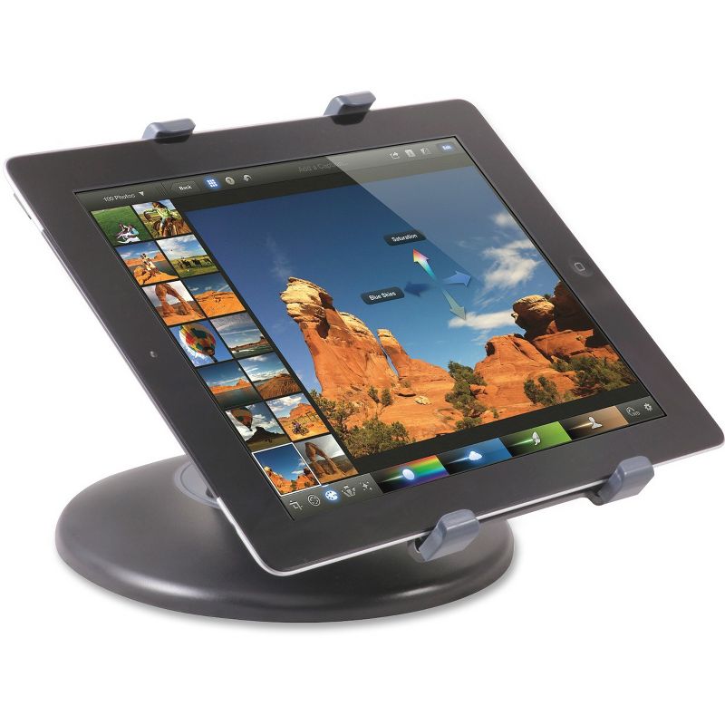 Kantek 7"-10" Tablet Stand - Horizontal, Vertical - ABS Plastic - 1 Each - Black