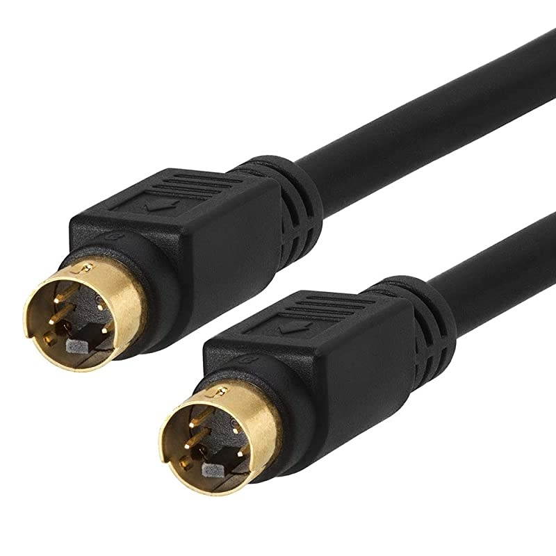 SVideo Cable GoldPlated SVHS 4PIN SVideo Cord 25 Feet