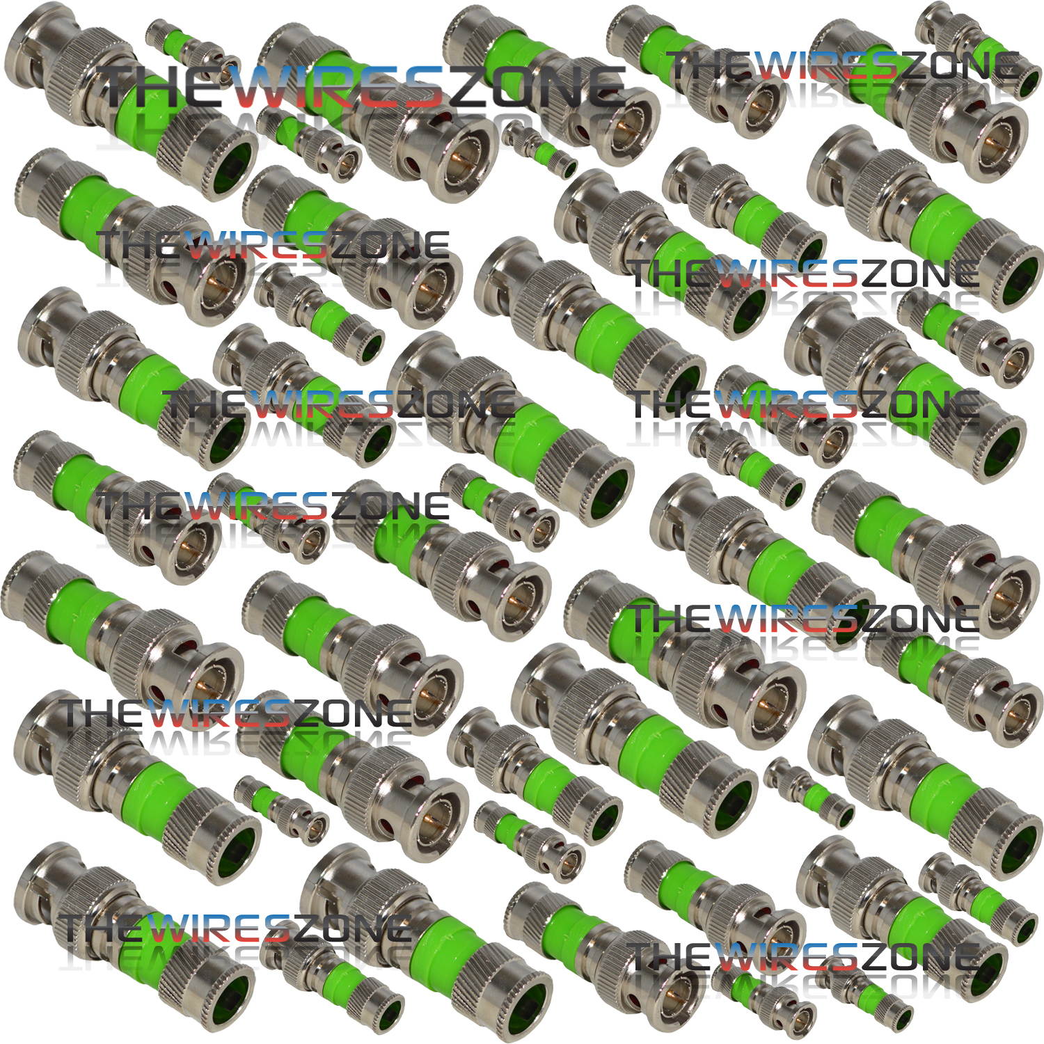 50 pack BNC Compression Connector Adapter for RG59 Coax Cable CCTV Camera