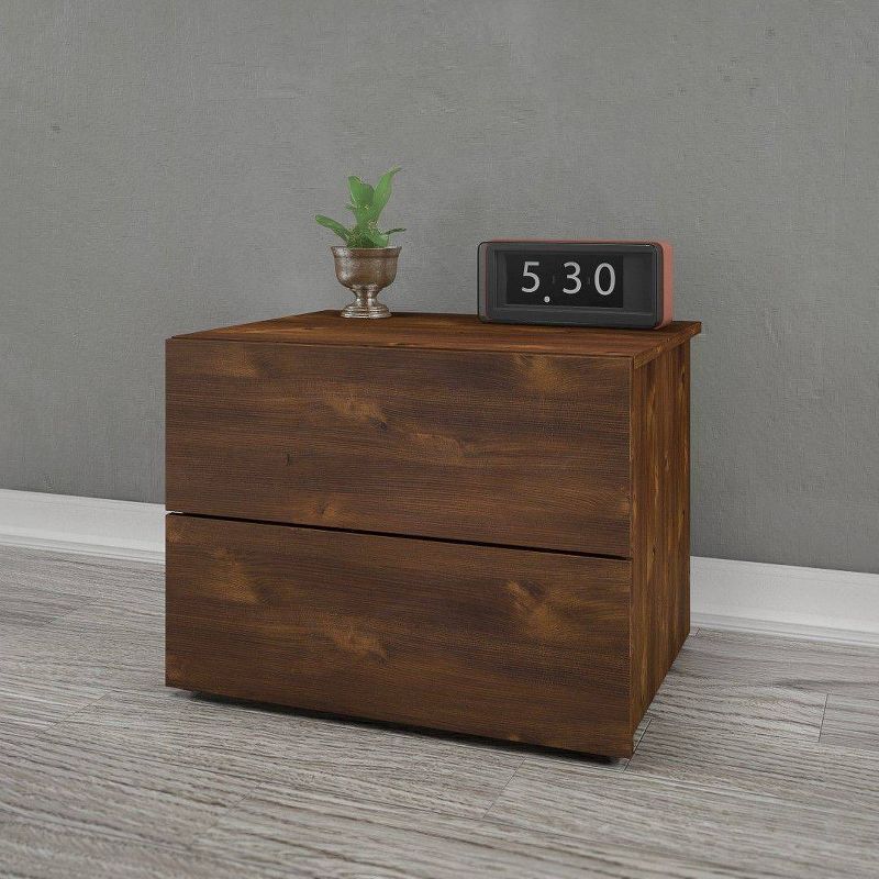 2 Drawer Nightstand Truffle - Nexera