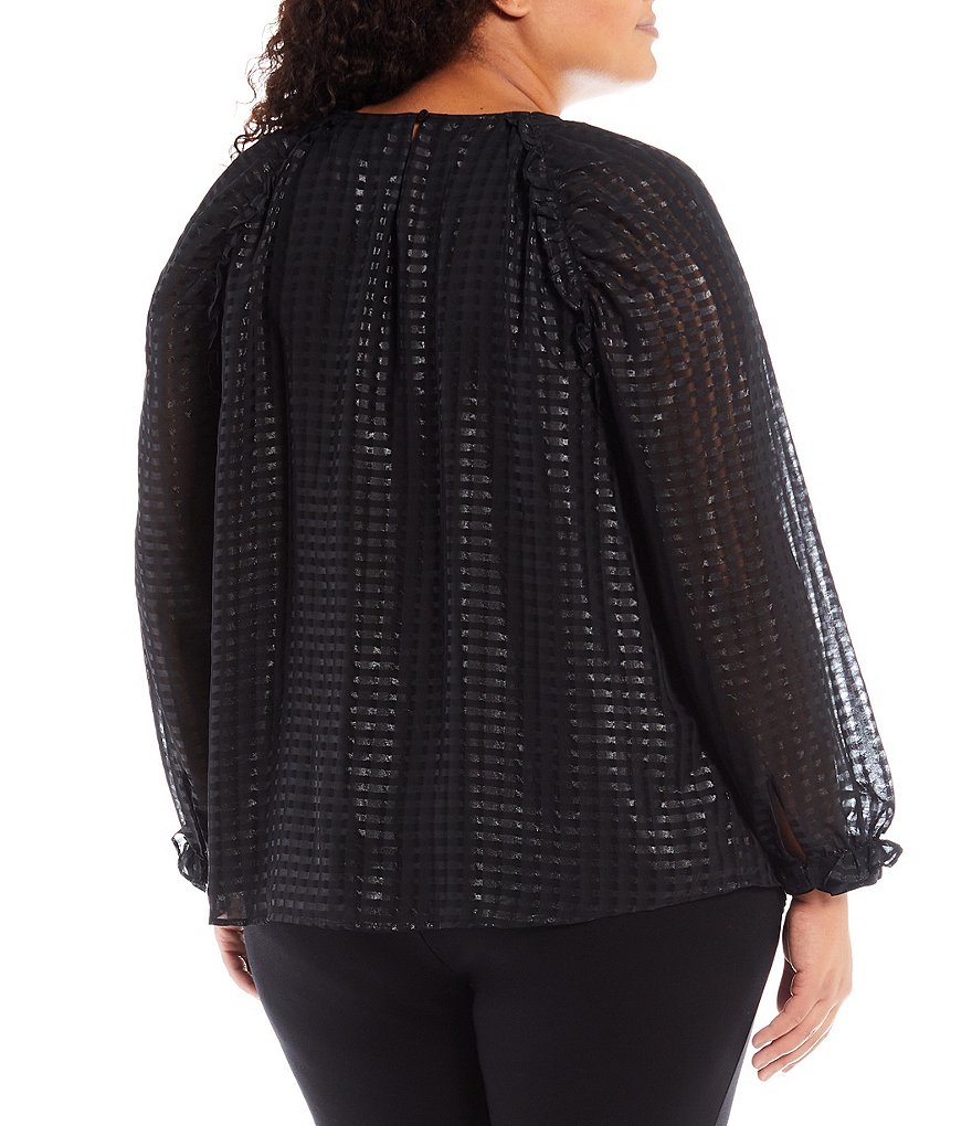 Bryn Walker Plus Size Pira Ponti Sleeveless Jewel Neck Oversized Tank