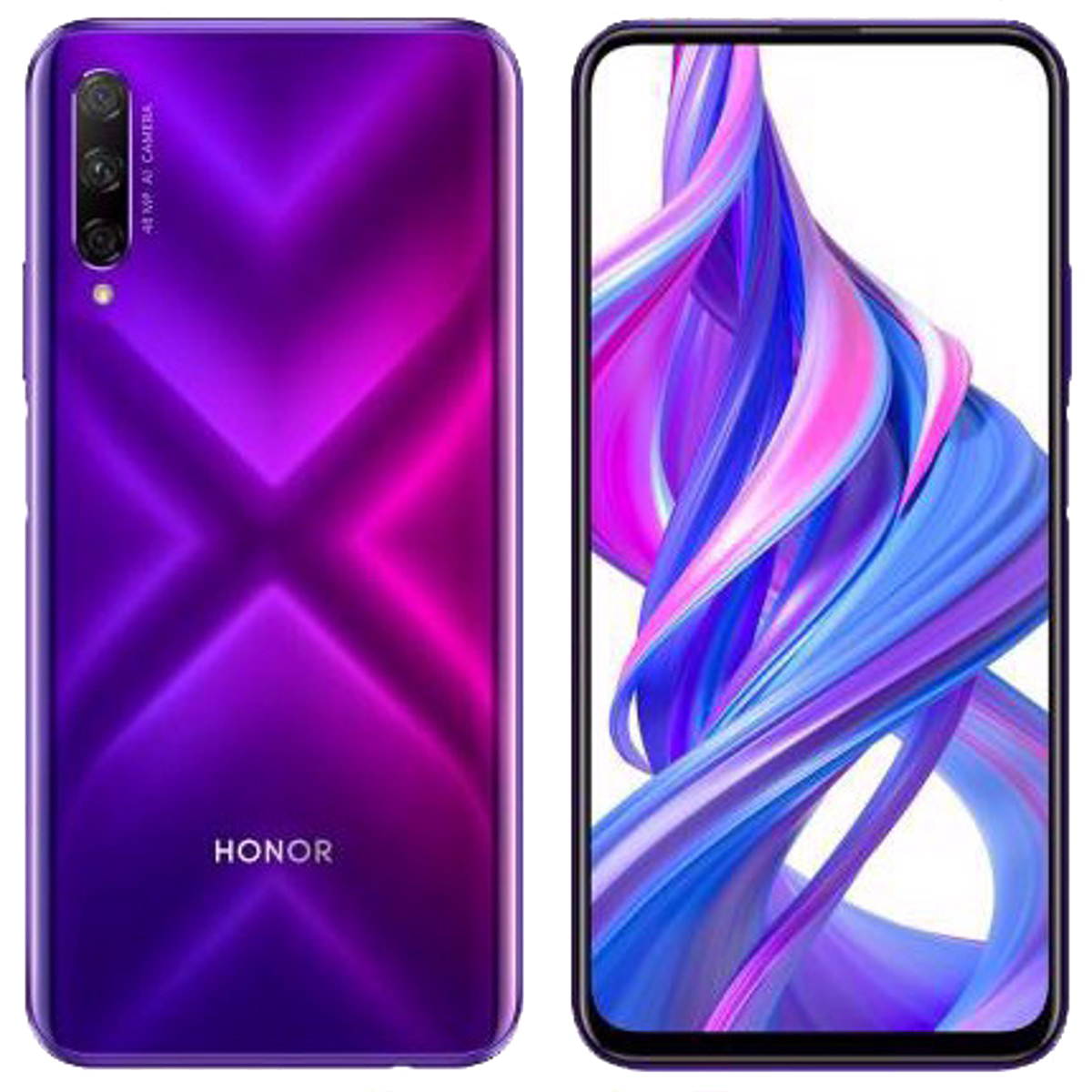 Honor 9X Pro Dual-SIM 256GB ROM + 6GB RAM (GSM | CDMA) Factory Unlocked 4G/LTE Smartphone (Purple) - International Version