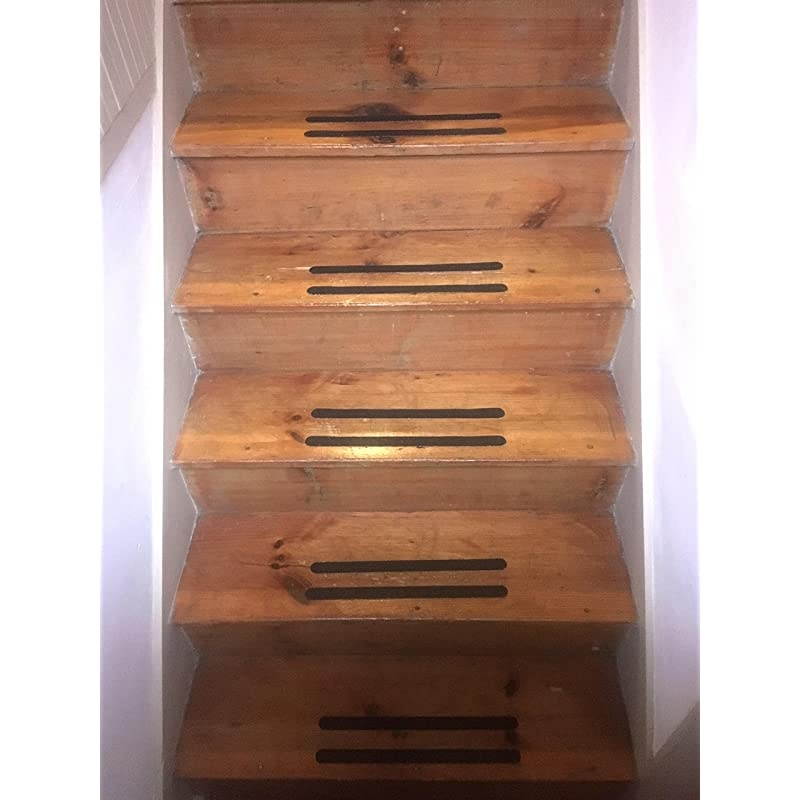 Slip Stair Floor Grip Strips 20 Precut strips 1 x 155 Anti slip safety tape WaterproofIndoorOutdoorCommercial adhesive gritPrevent FallsCars Trucks and Trailers too