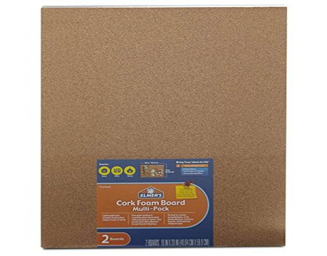 Elmer's 950086 Cork Foam Board, 16 x 20 Inches - 2-Count