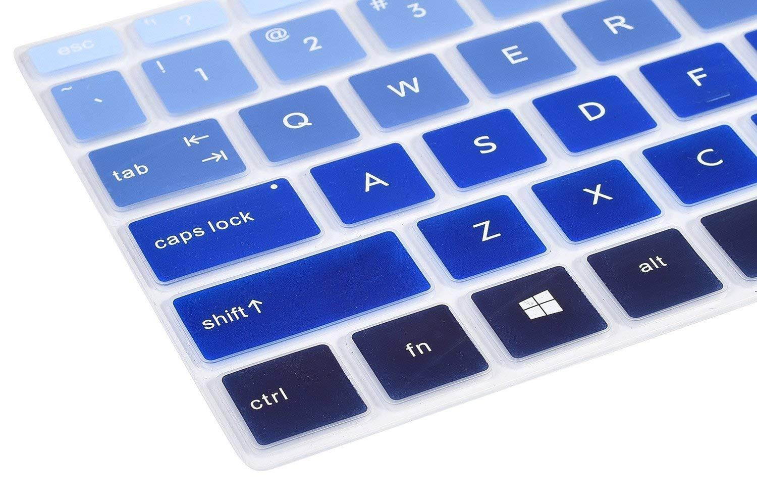 For HP Laptop Keyboard Cover For for 2018 HP ENVY x360 2-in-1 15.6" Touch-Screen Laptop/2018 Newest HP Pavilion 15.6 Inch Series/2018 HP Envy 17.3" Touch-Screen Laptop, Gradual Blue