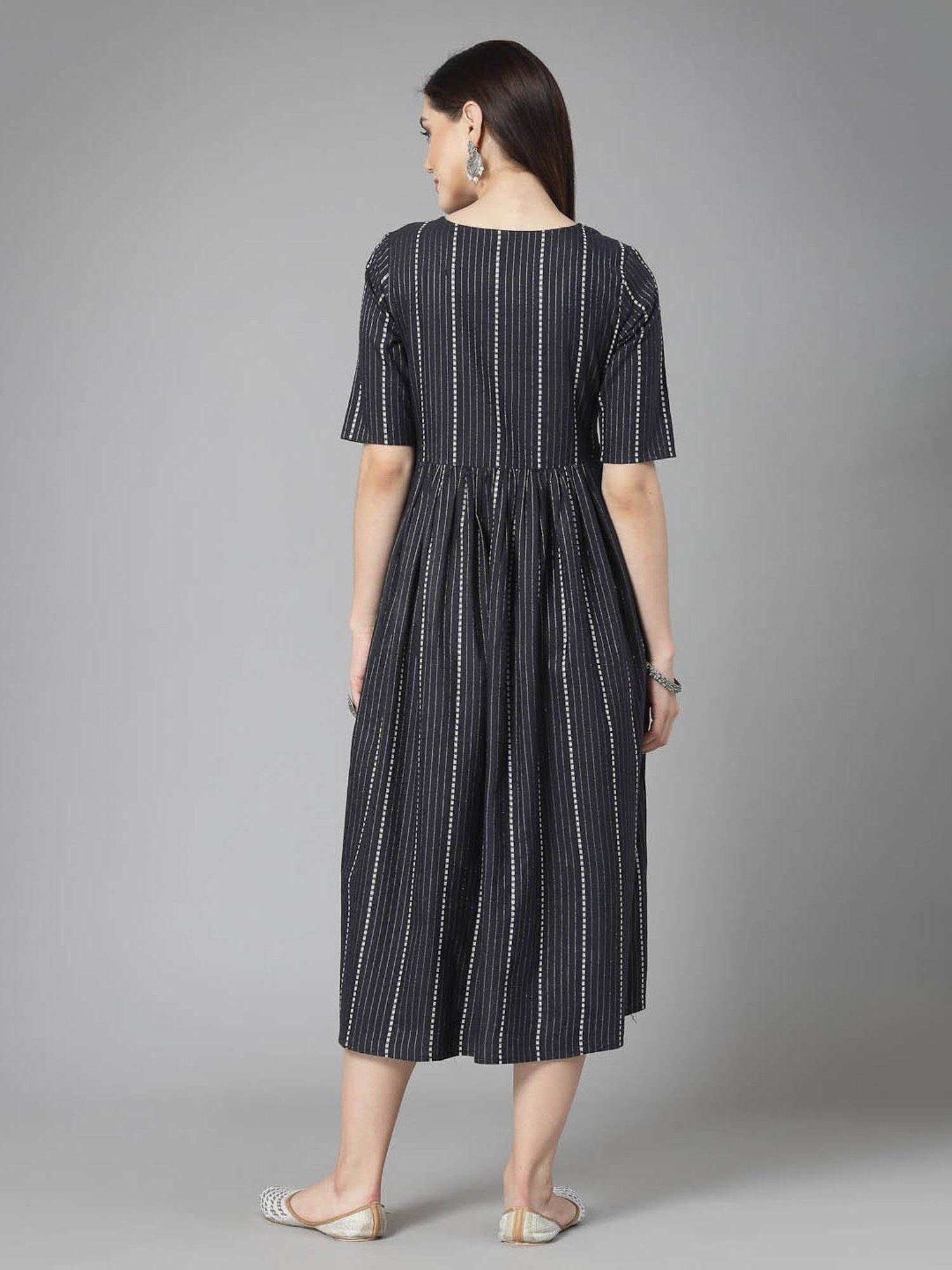 Stylum Black Striped Dress