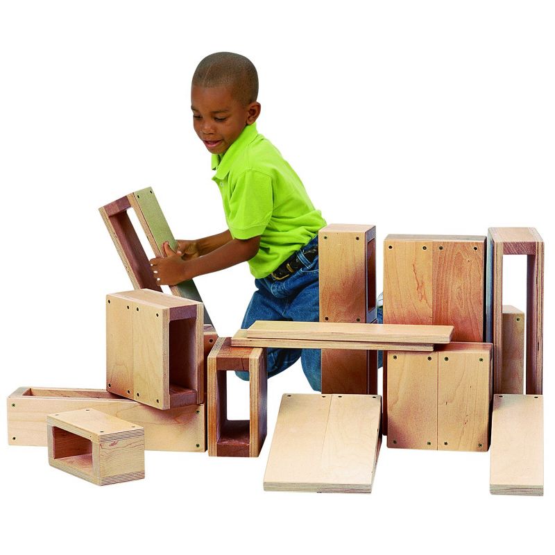 Kaplan Early Learning Junior Hollow Block Set  - 16 pcs