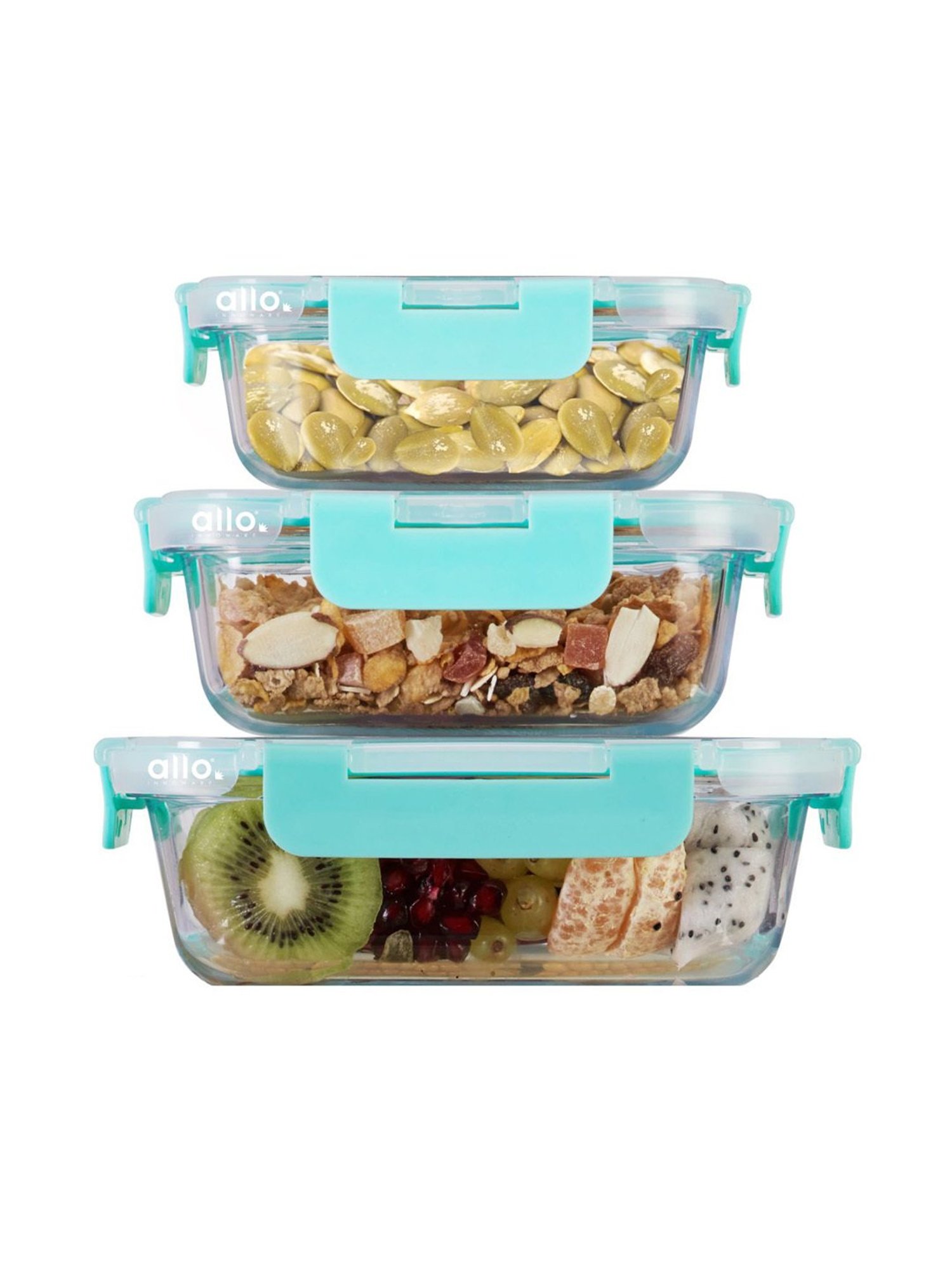 Borosilicate Glass Containers with Lids Microwave Safe Container for Glass Food Storage Containers