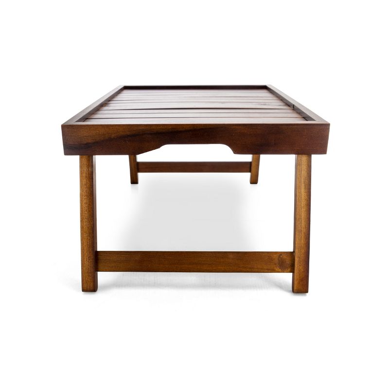 Gibson Home Natural Trends Acacia Wood Folding Bed Tray