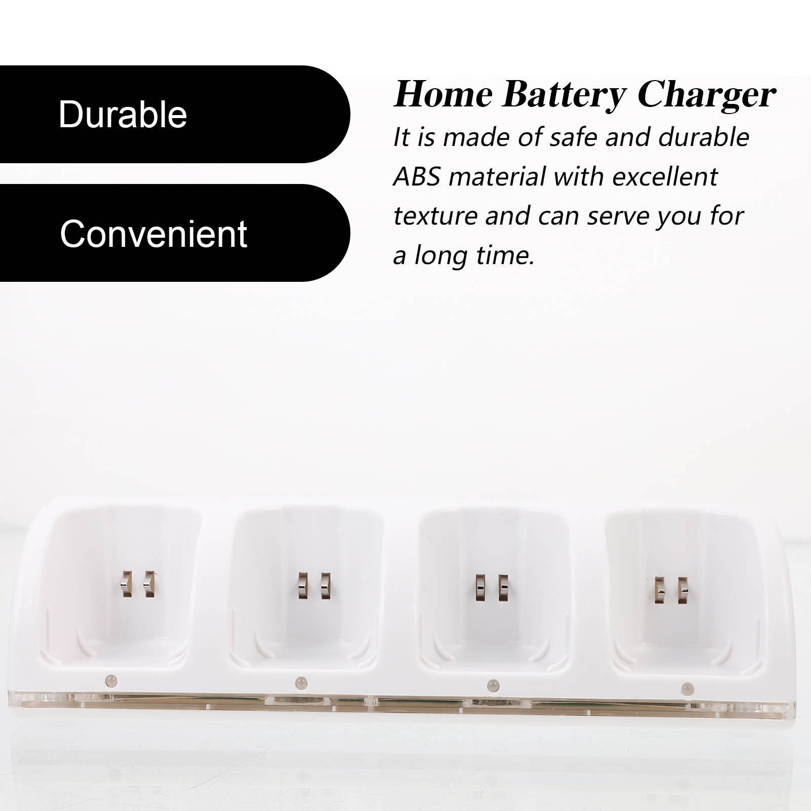 1 Set Professional Durable Battery Adapter Battery Charger 4 Slots Battery Socket