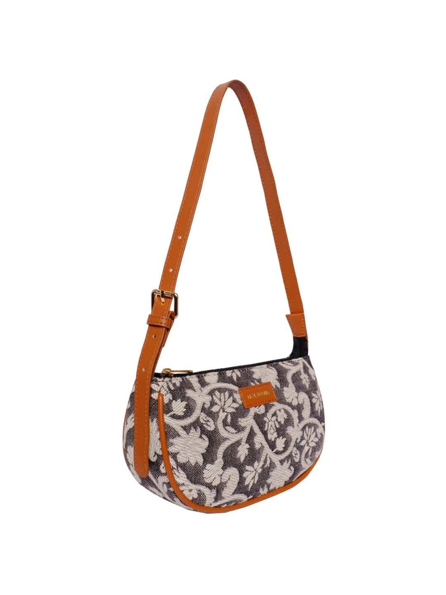BELWABA Grey Printed Small Shoulder Bag