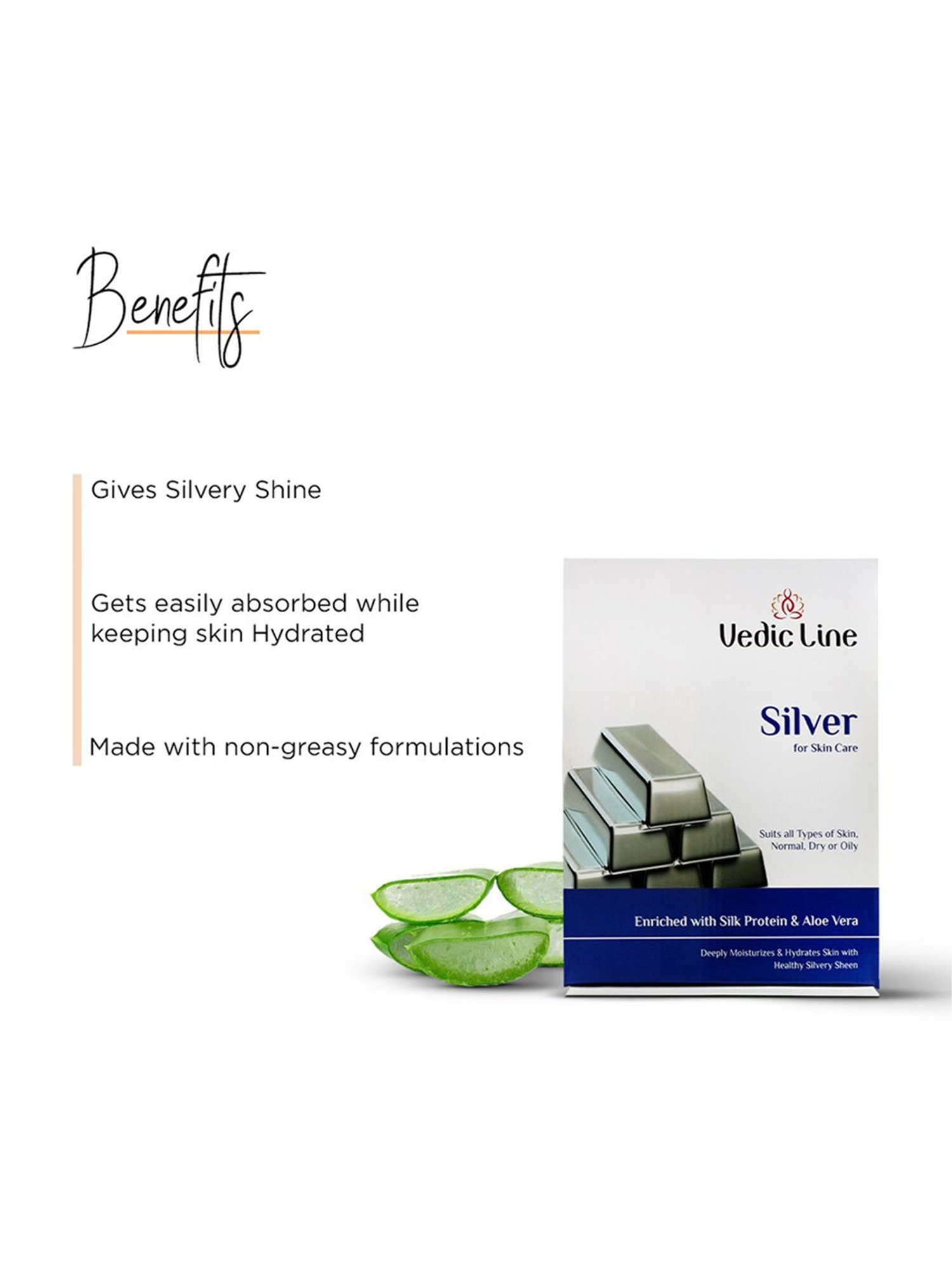 VEDIC LINE Silver Facial Kit - Pack of 2