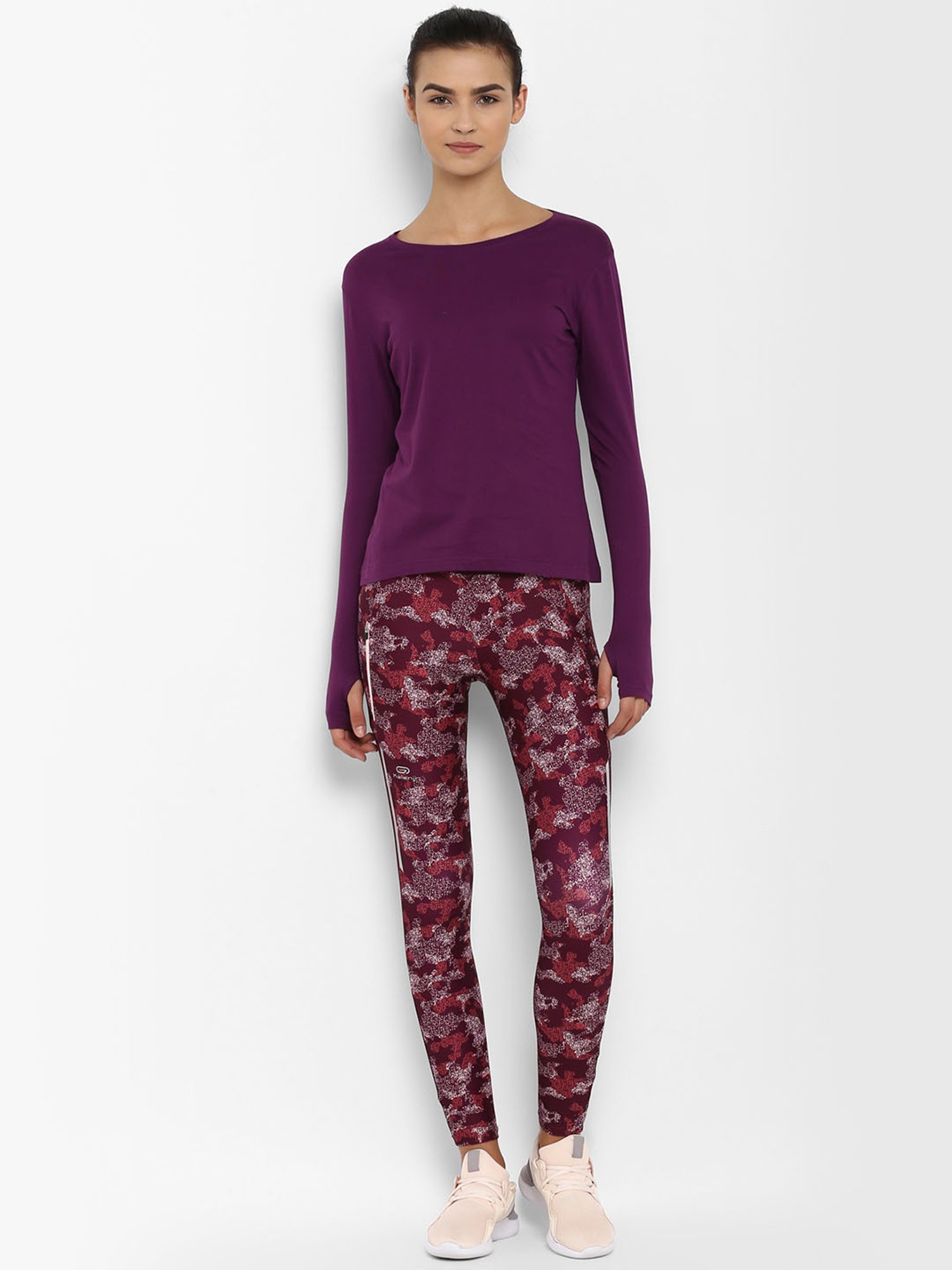 Appulse Purple Cotton Slim Fit T-Shirt