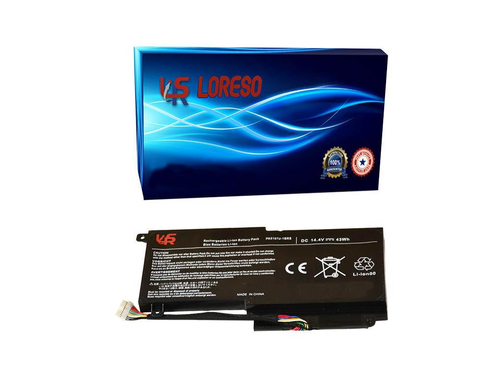 Laptop Battery Toshiba Satellite P55T-C5114 P55W-B5162SM S55 S55-A5139 S55-A5154 S55-A5164 S55-A5165 (Loreso Replacement Part) - 3000mAh, 4 Cell