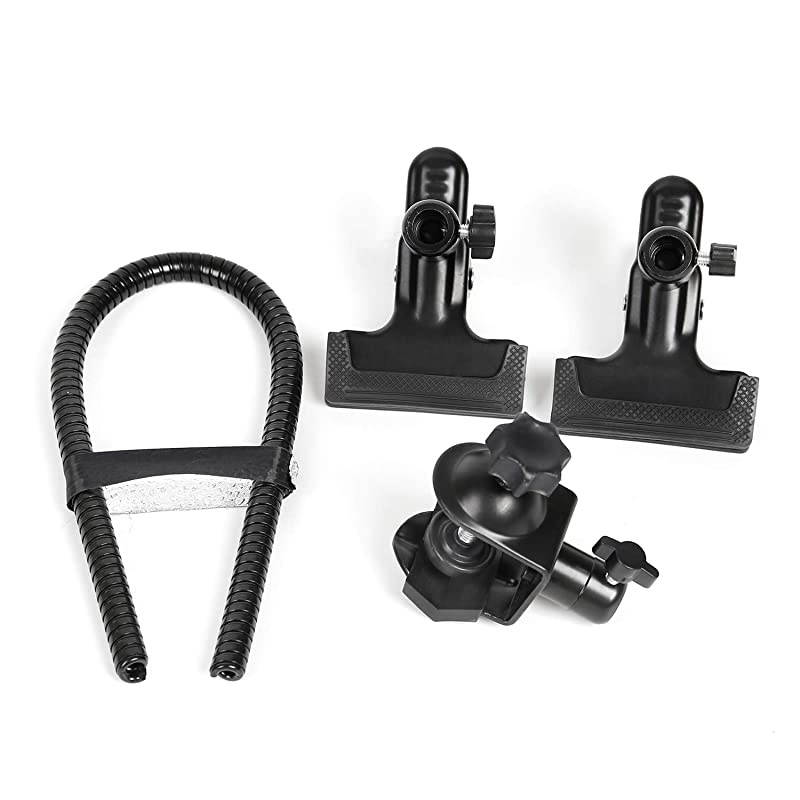 Studio Light Stand Background Holder U+CType Heavy Duty Clamp Clip with Flexible Long Arms Gooseneck Camera Studio Accessories Reflector Camera Studio Set