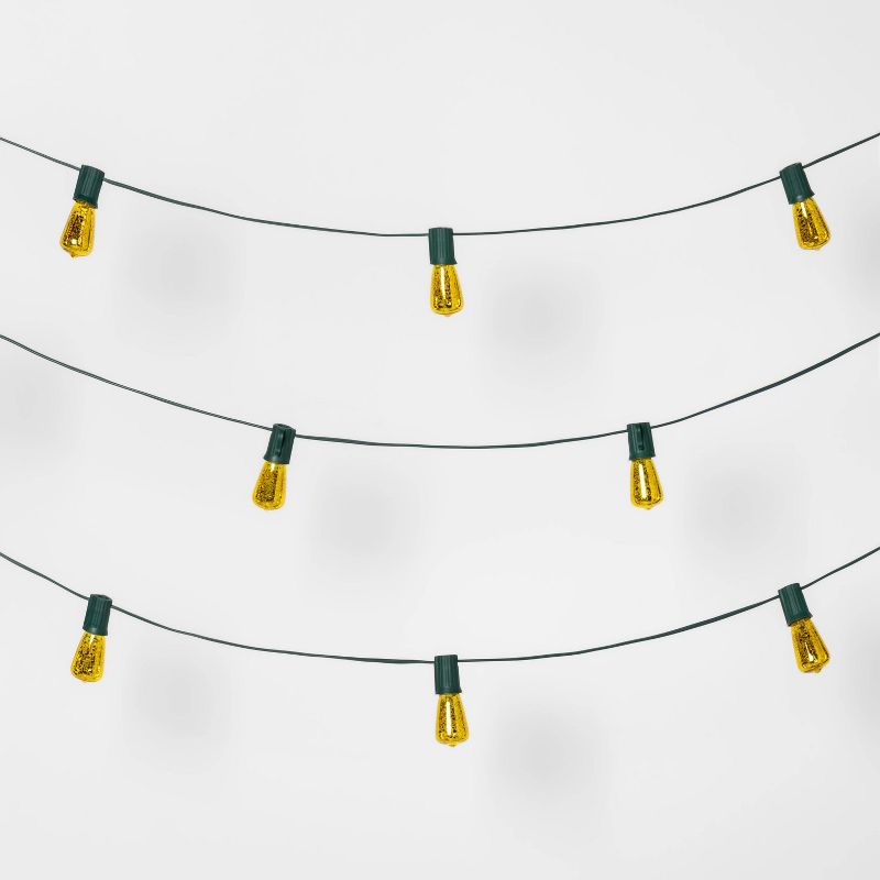 20ct Incandescent Mini Vintage Bulb String Lights Gold - Wondershop™