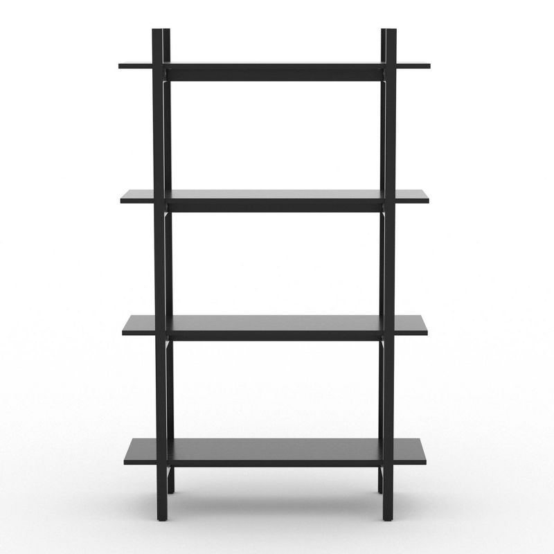 57" Emery 4 Tier Vertical Shelf Bookshelf Black - RST Brands