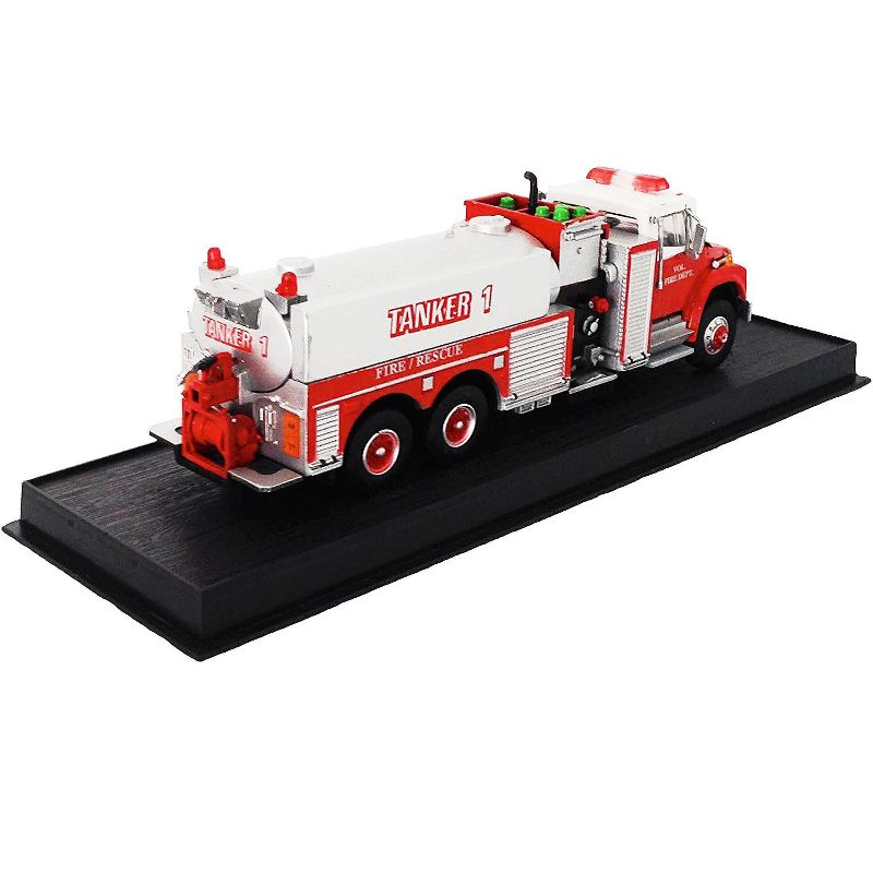1999 Freightliner Tanker Fire Engine Red and White "Volunteer Fire Department" 1/64 Diecast Model by Amercom