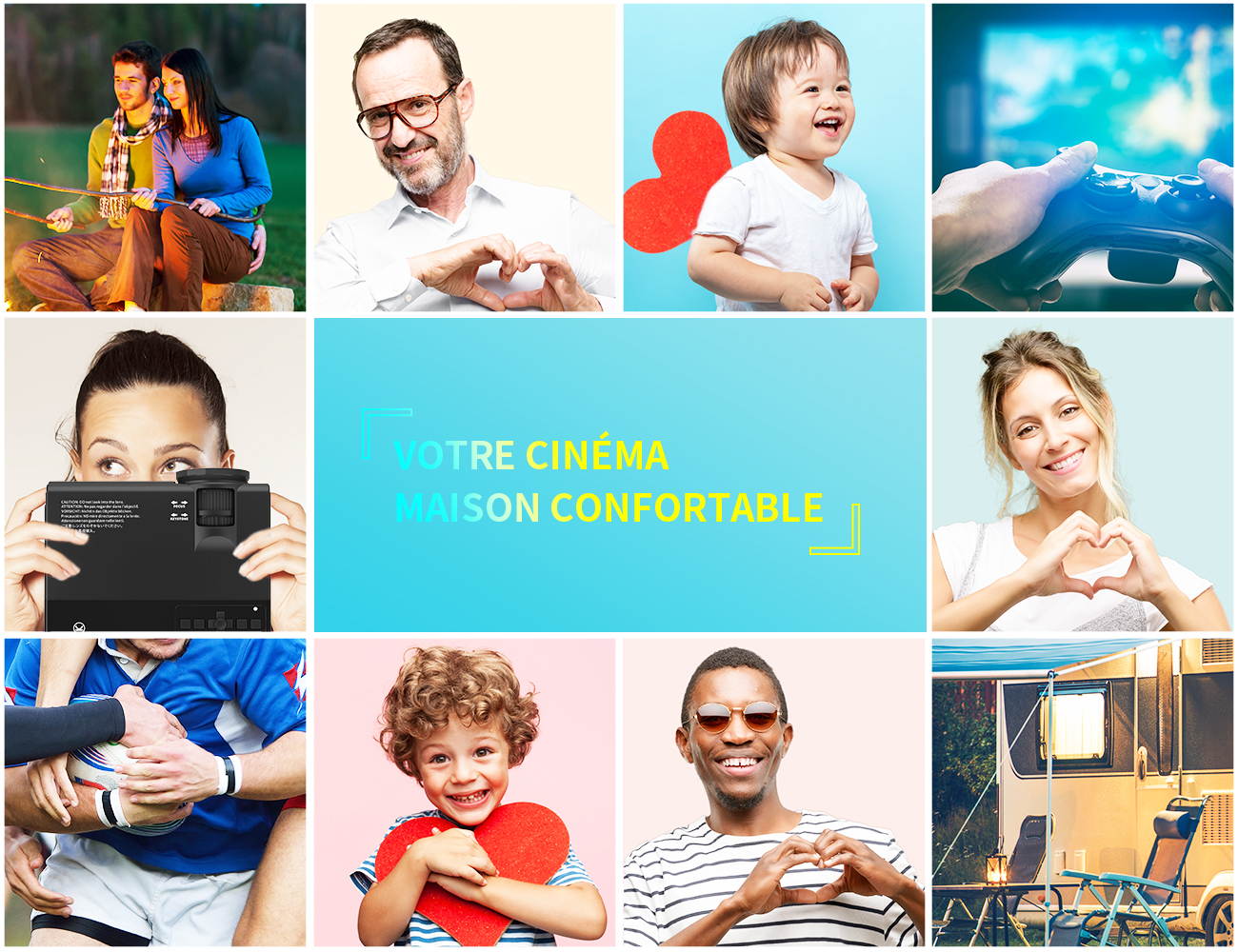 VANKYO LEISURE 3 Mini Projector, 1080P and 170'' Display Supported, 2400 Lux Portable Movie Projector with 40,000 Hrs LED Lamp Life