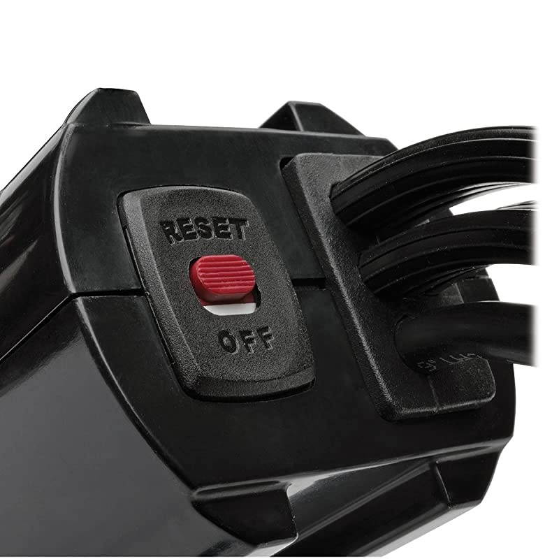 3 Outlet Desktop Surge Protector Power Strip for Grommet Installation 2 USB Charging Ports RJ45 Black 10ft Cord TLP310DMUSB