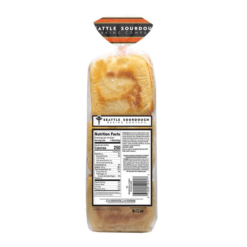 Seattle Sourdough Ciabatta Bun - 21.6oz