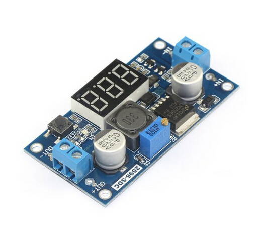 WWH-LM2596 Adjustable 4.0-40V to 1.25-37V 5/12V DC Voltage Regulator Experimental Power Buck Converter with LED Voltmeter