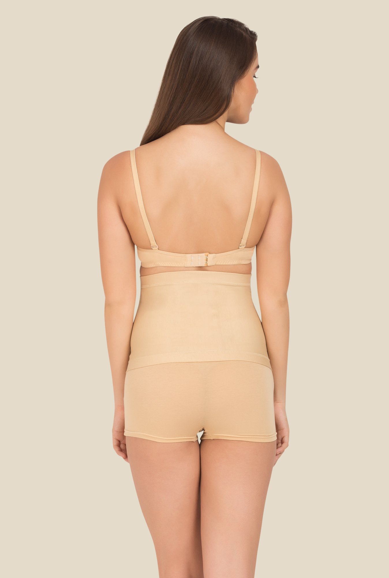 Tweens Beige Solid Tummy Tucker (Pack Of 2)