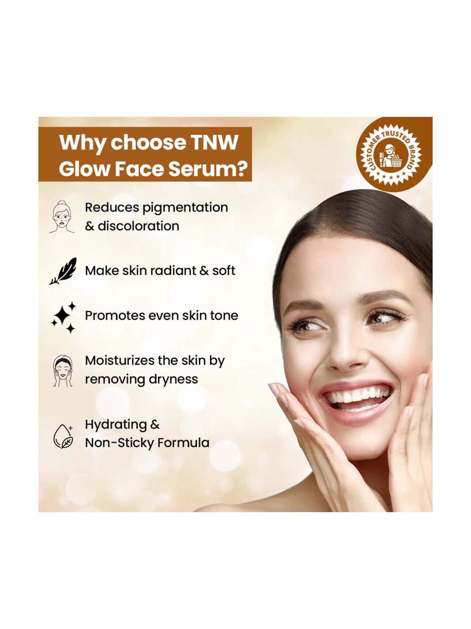 TNW-THE NATURAL WASH Glow Face Serum With Kumkumadi & Licorice for Glowing & Spotless Skin - 30 ml