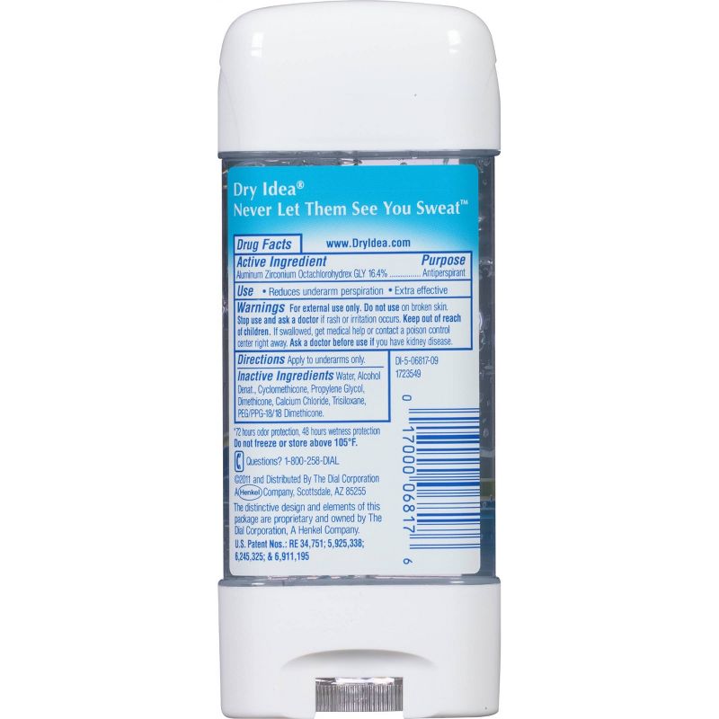 Dry Idea AdvancedDry Unscented Hypo-Allergenic Clear Gel Antiperspirant & Deodorant 3-oz.