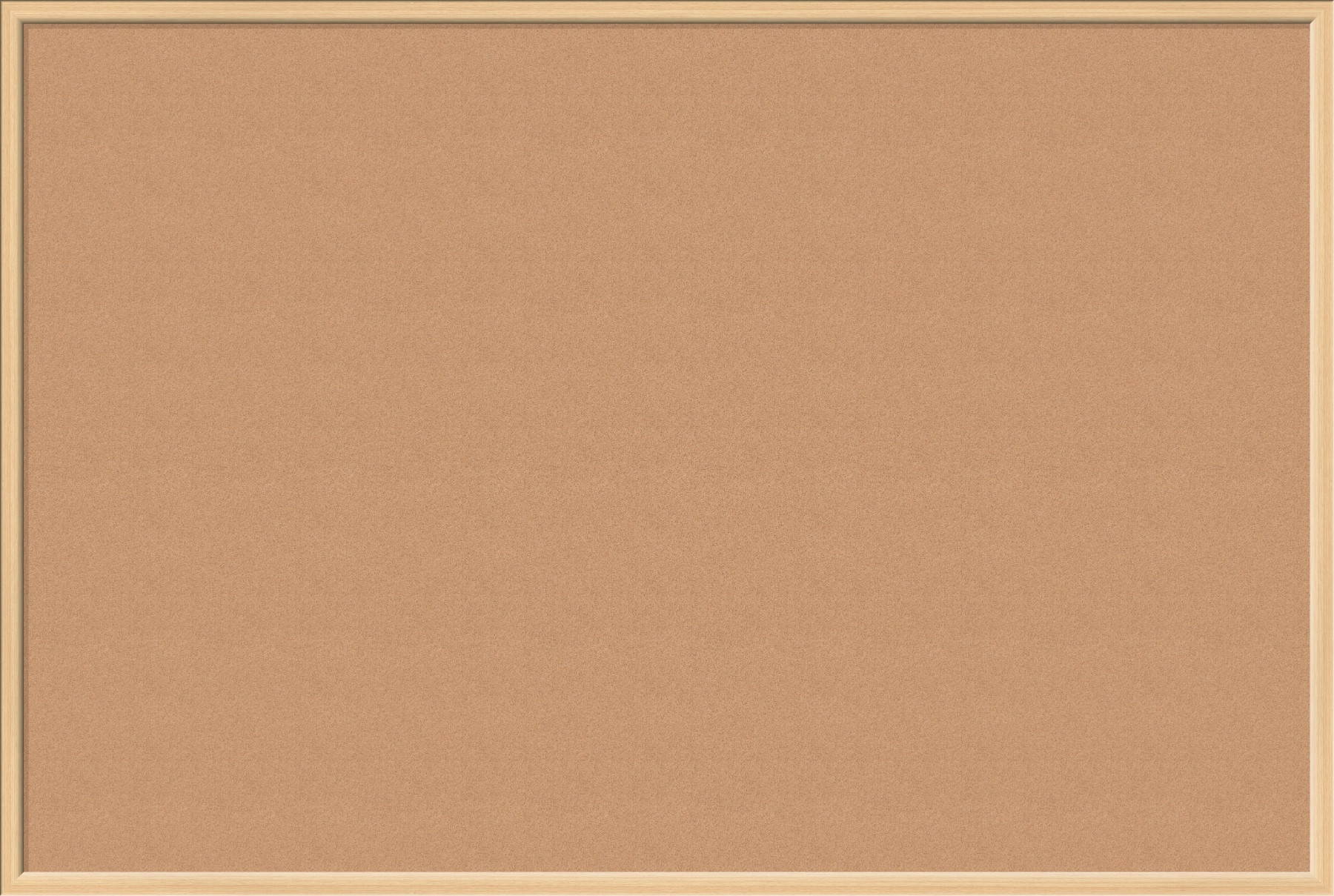 U Brands Cork Bulletin Board 70 x 47 Inches Oak MDF Frame 2872U00-01