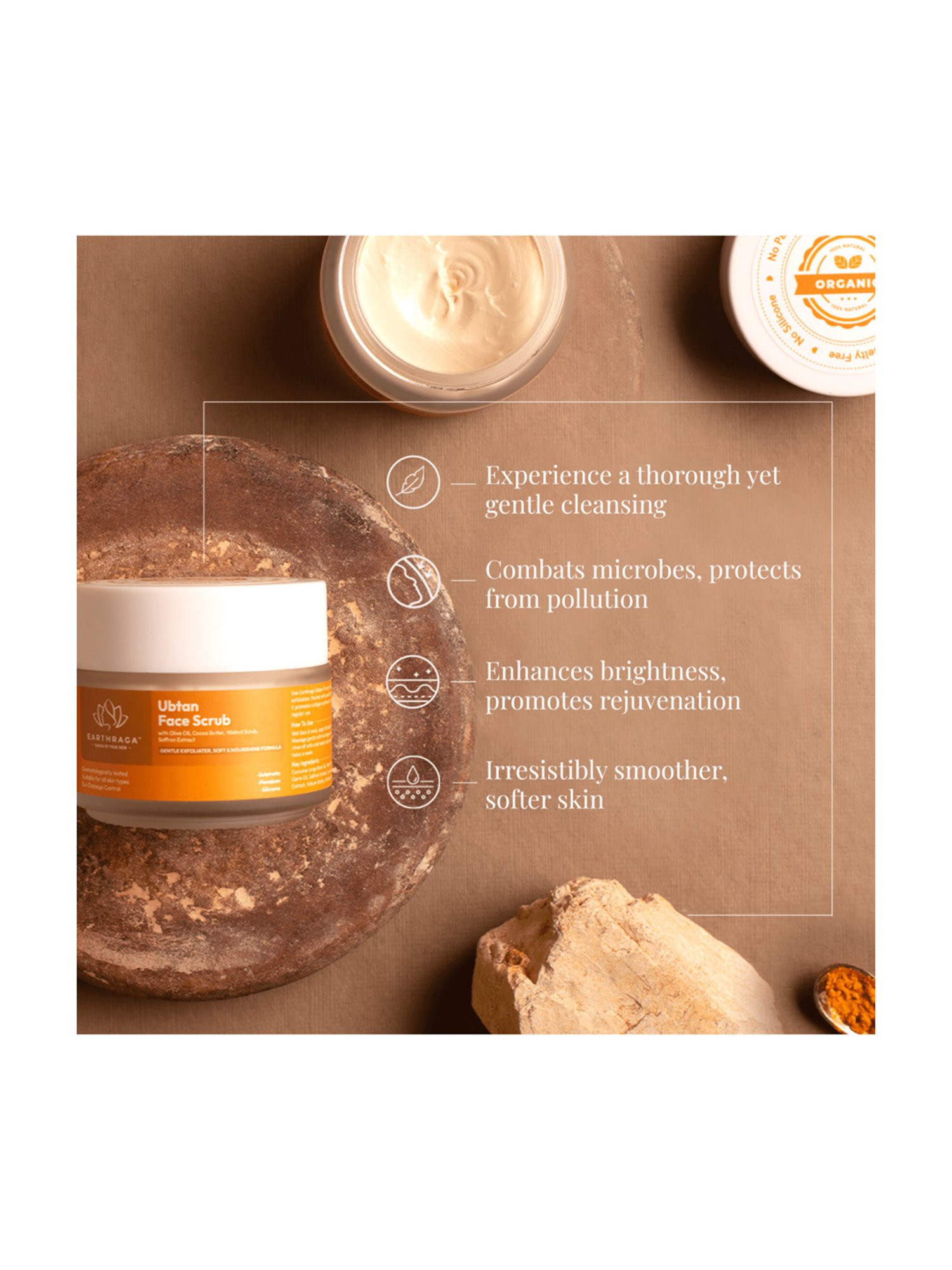 Earthraga Ubtan Face Scrub - 100 ml