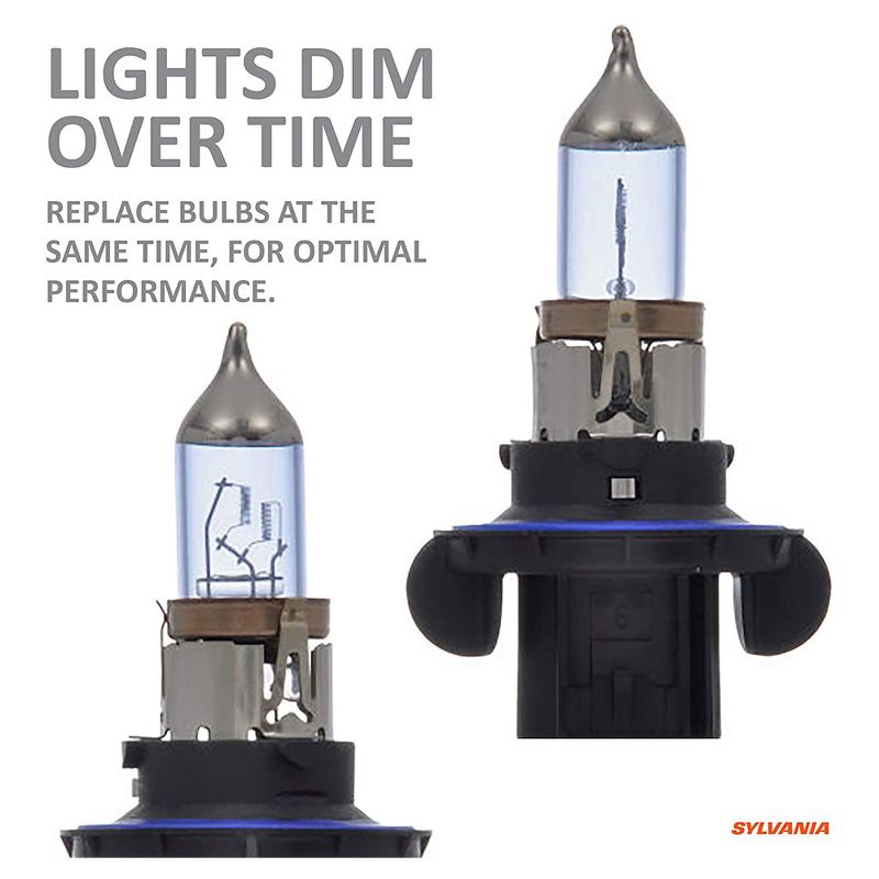 Sylvania H13SZ.PB2 High Performance SilverStar zXe White 9008 Xenon Fueled Halogen Fog Headlight Bulbs with HID Attitude and Alloy Coating, 2 Pack